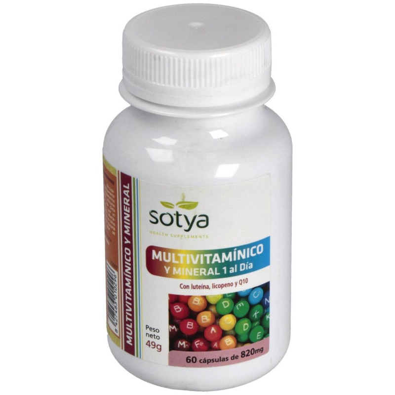 Multivitamínico y Mineral 60 Cápsulas de 820 mg - Sotya
