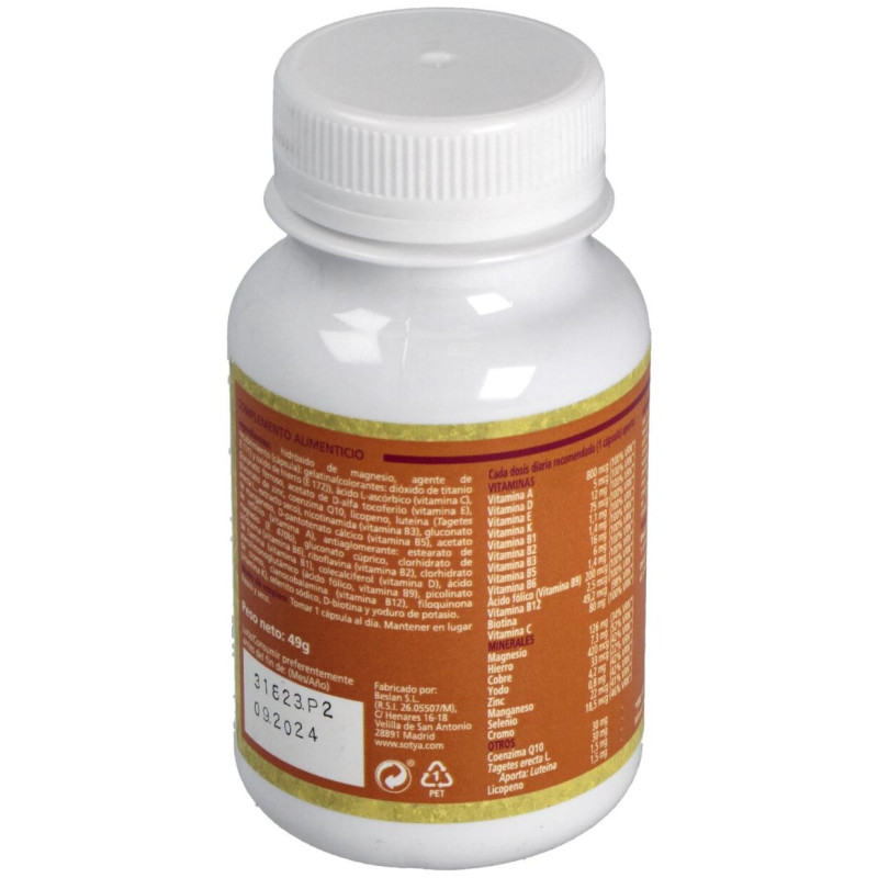 Multivitamínico y Mineral 60 Cápsulas de 820 mg - Sotya