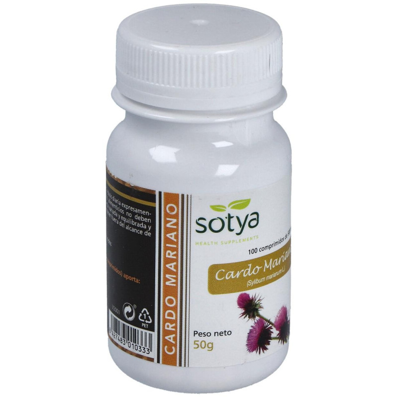 Cardo Mariano 500mg 100comp - Sotya