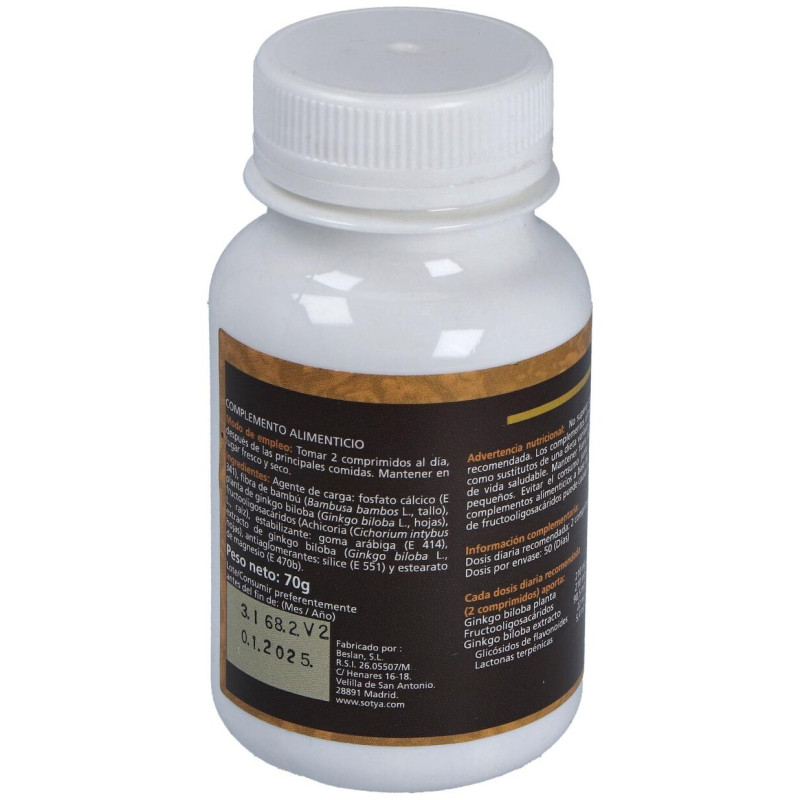 Ginko Biloba 700 mg Sotya 100 Comprimidos - Sotya