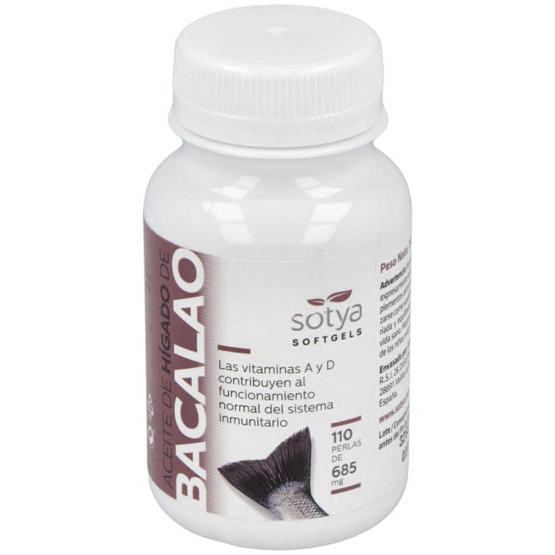 Hígado de Bacalao 700mg 110 Perlas - Sotya