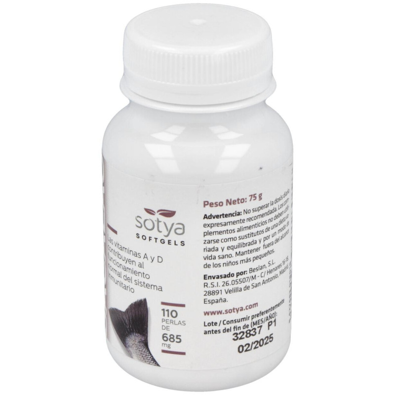 Hígado de Bacalao 700mg 110 Perlas - Sotya