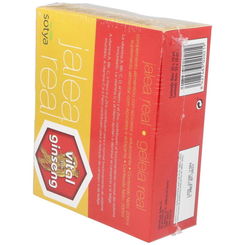 Jalea Real Vital Ginseng 20Amp.