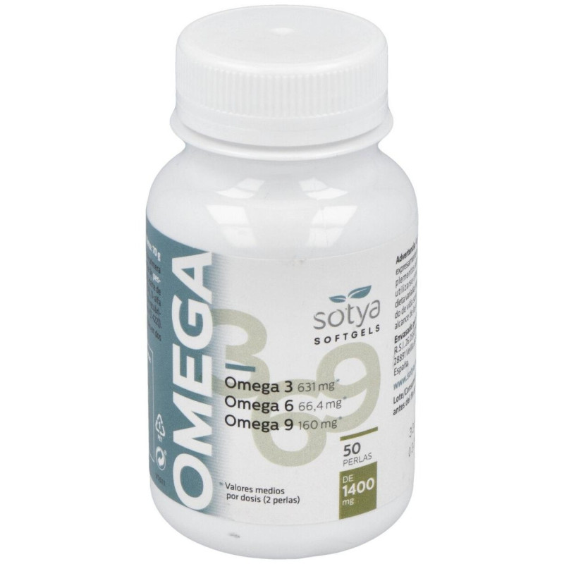 Omega 3 - 6 - 9 1300mg 50 Perlas - Sotya