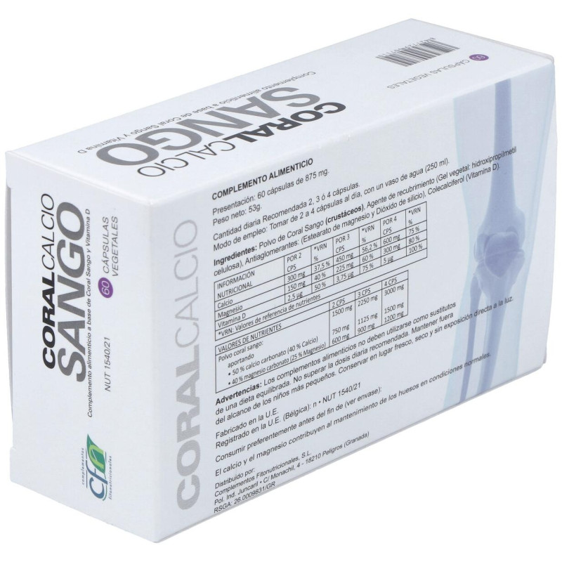 Coral Calcio Sango 60cap - Cfn