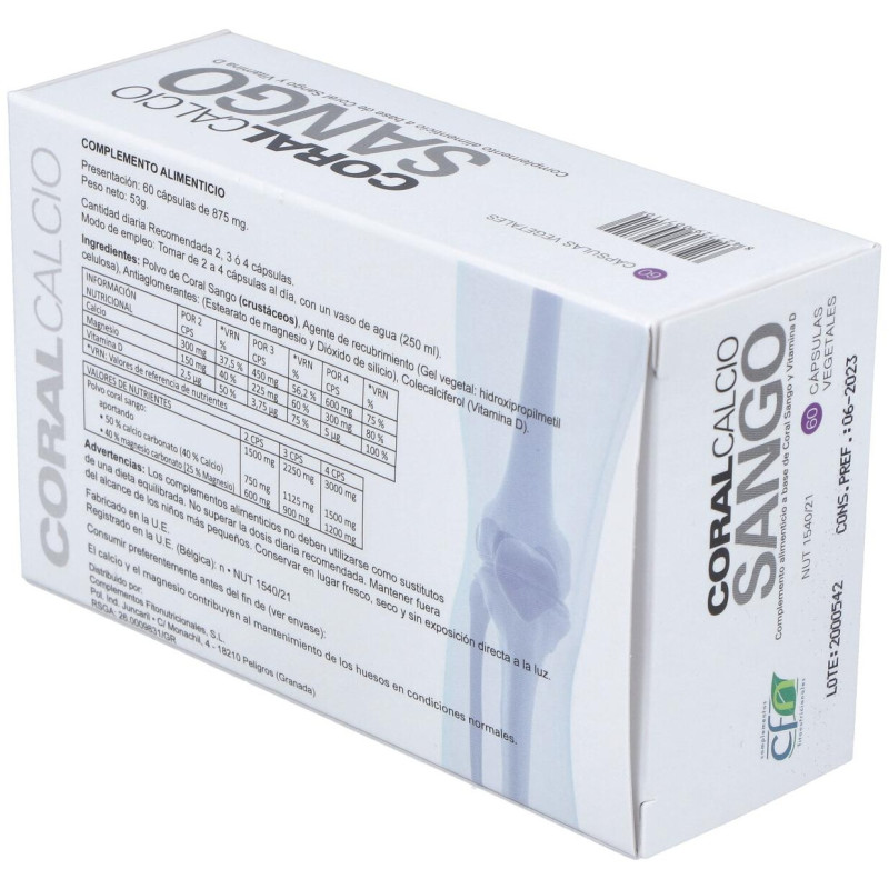 Coral Calcio Sango 60cap - Cfn