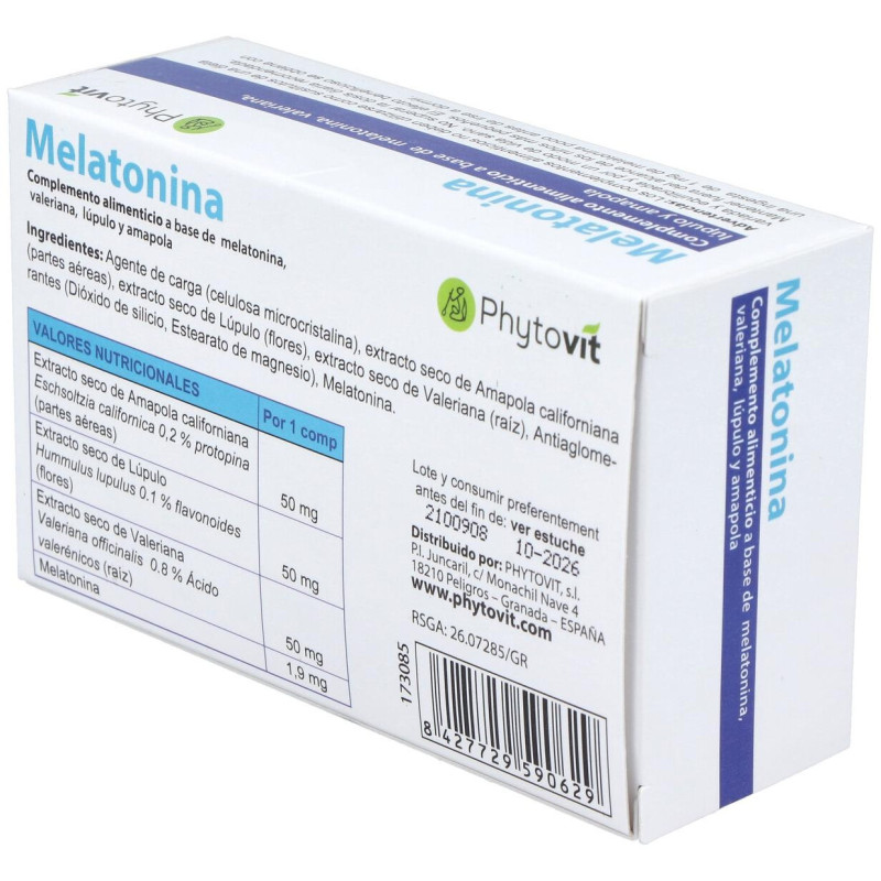 Phytovit Melatonina 1.9Mg 60Comp