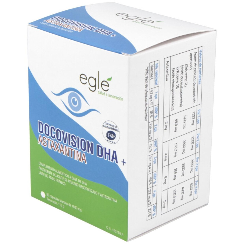 Eglé Docovision Dha + Astaxantina 60Caps