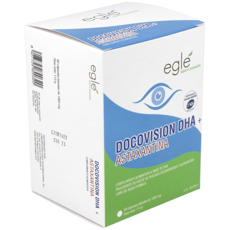 Eglé Docovision Dha + Astaxantina 60Caps