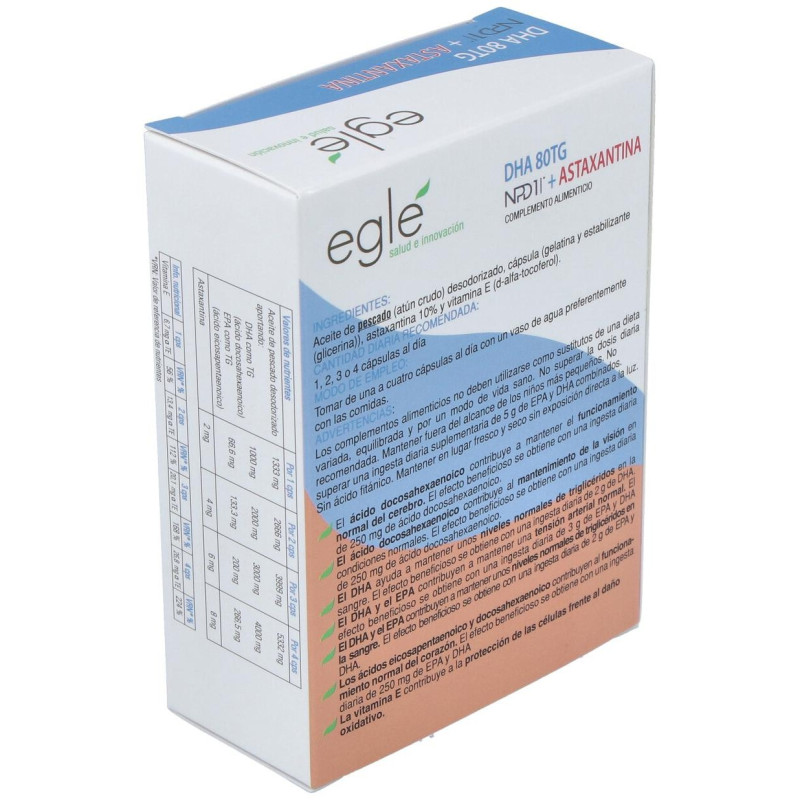 Eglé Npd1 Dha 80Tg Astaxantina 30 Perlas