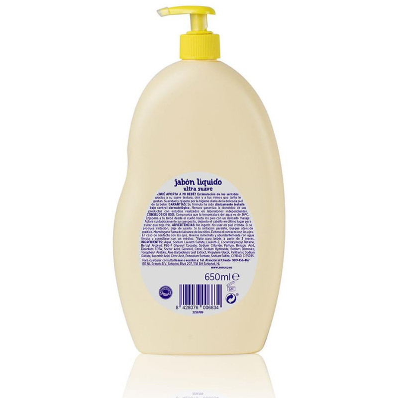Jabón Líquido Ultra Suave con Aloe Vera 650 ml - Nenuco