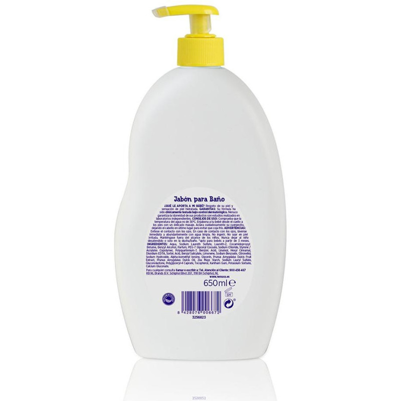 Baño Hidratante con Leche de Almendras Dulces 650 ml - Nenuco