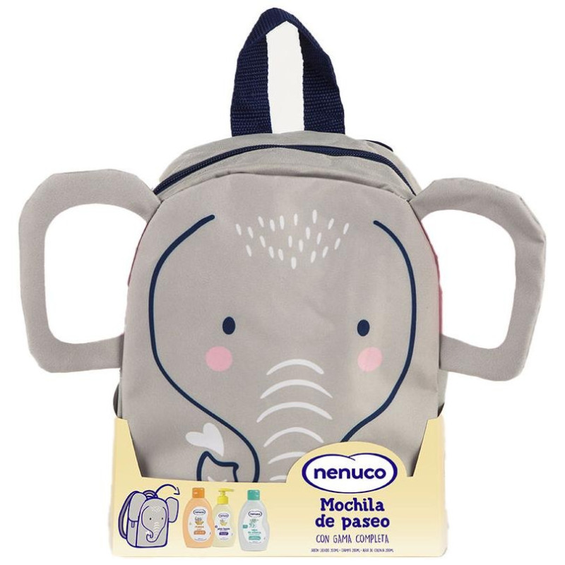Mochila Elefantito Estuche 4 Pz - Nenuco
