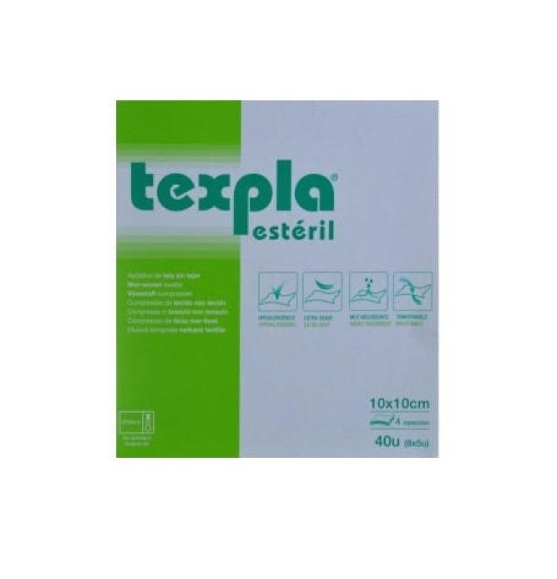 Texpla - Aposito Esteril (8 Sobres 5 Unidades 10 cm X 10 Cm) - Laboratorios Indas