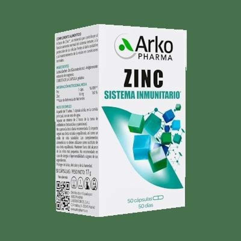 Arkopharma Arkovital Zinc, 50 Cápsulas - Sin Marca