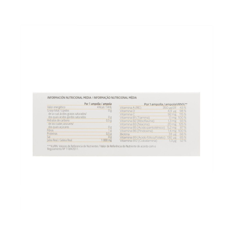 Arkoreal Jalea Real Vitaminada sin Azucar (1000 mg 20 Ampollas 15 ml) - Arkopharma