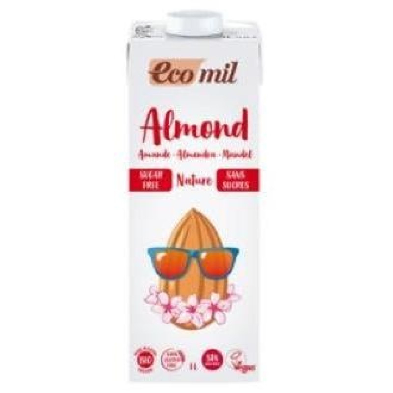 Ecomil Bebida de Almendras Nature 1lt 6uds Bio S/a - Almond
