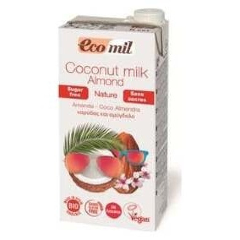 Ecomil Bebida de Coco y Almendra 1lt 6uds. Bio S/a - Almond