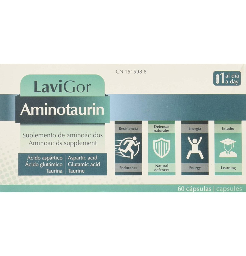 Aminotaurin (60 Cápsulas) - Lavigor