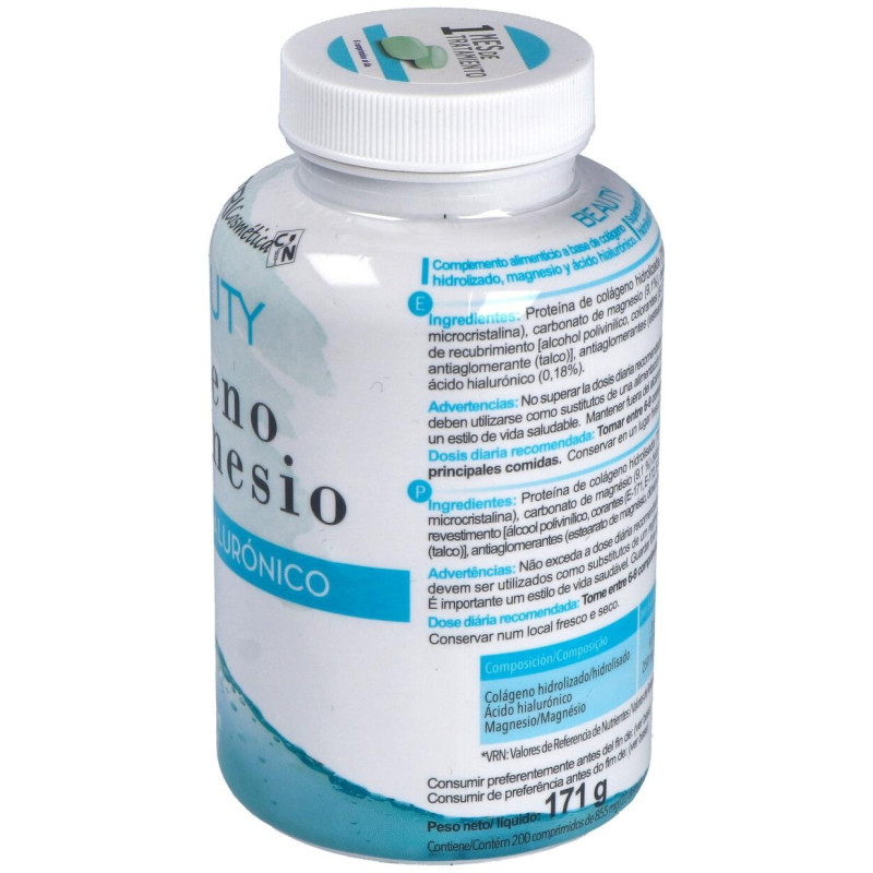 Clinical Nutrition Beauty Col Geno y Magnesio y Ácido Hialur¢nico 200 Comprimidos - Cn - Multidiet