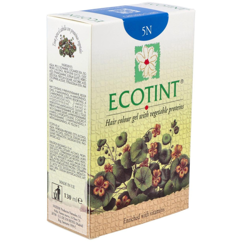 Tinte Cabello 5n Castaño Claro 130ml - Ecotint