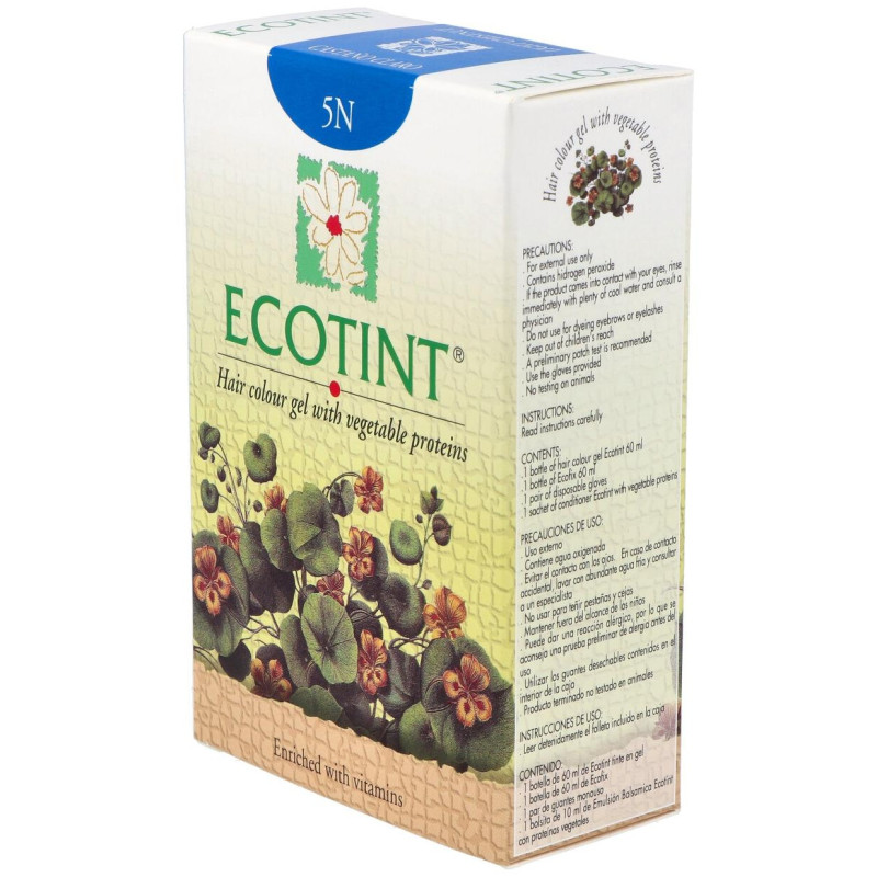 Tinte Cabello 5n Castaño Claro 130ml - Ecotint