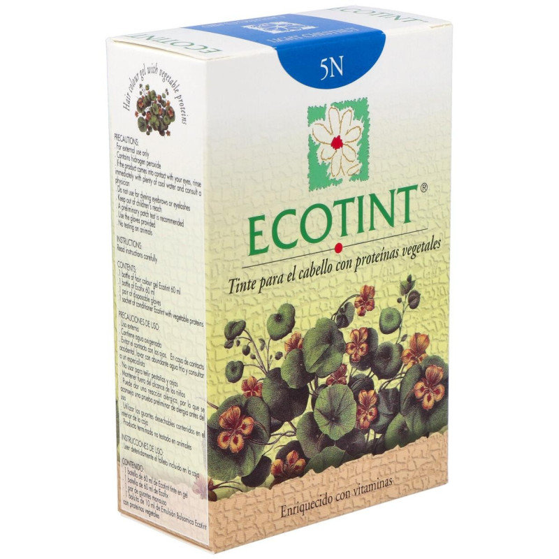 Tinte Cabello 5n Castaño Claro 130ml - Ecotint