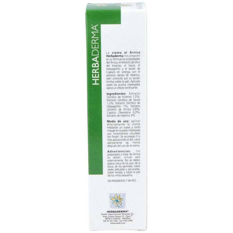 Herbaderma Arnica sin Parabenos 100ml - Noefar