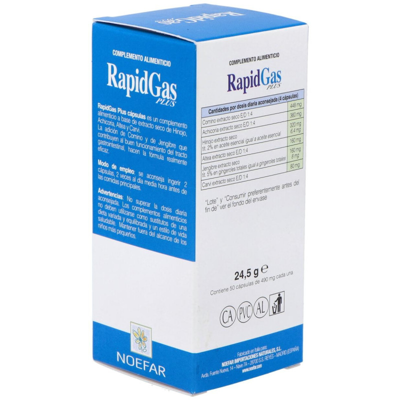 Rapidgas Plus 50cap - Noefar