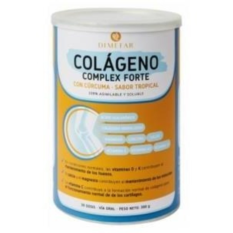Colágeno Forte Sabor Tropical 300g - Dimefar