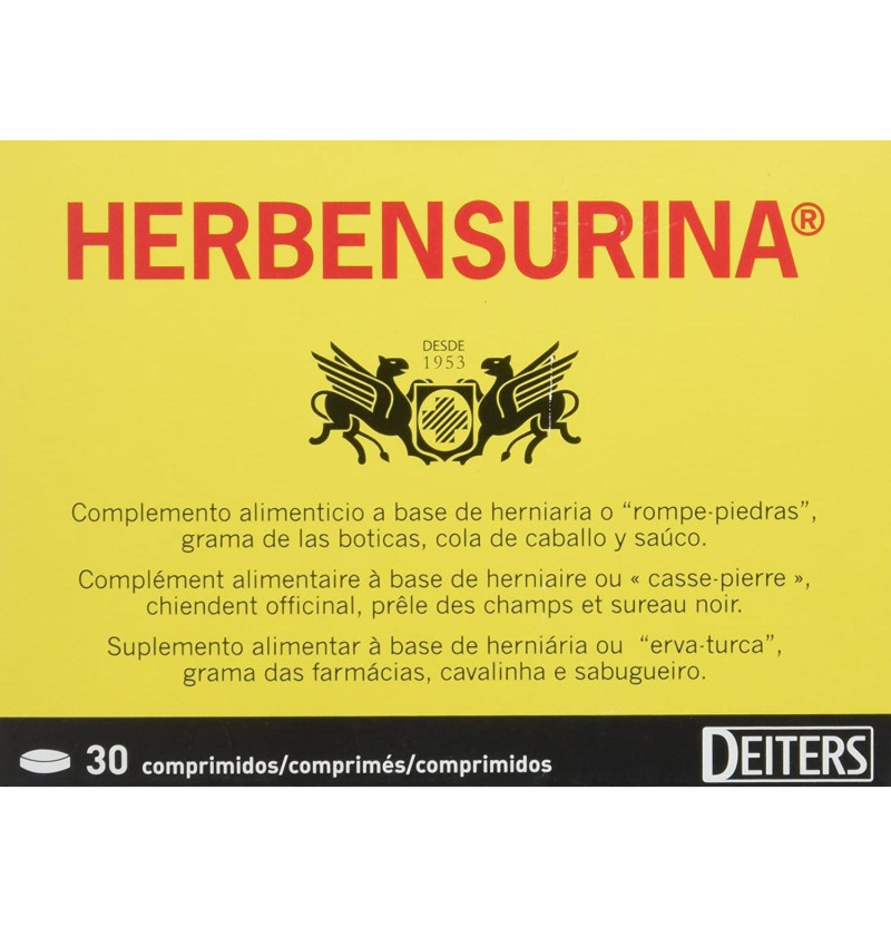 Herbensurina (30 Comprimidos) - Laboratorio Deiters