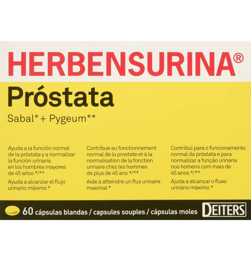 Herbensurina Prostata (60 Cápsulas) - Laboratorio Deiters