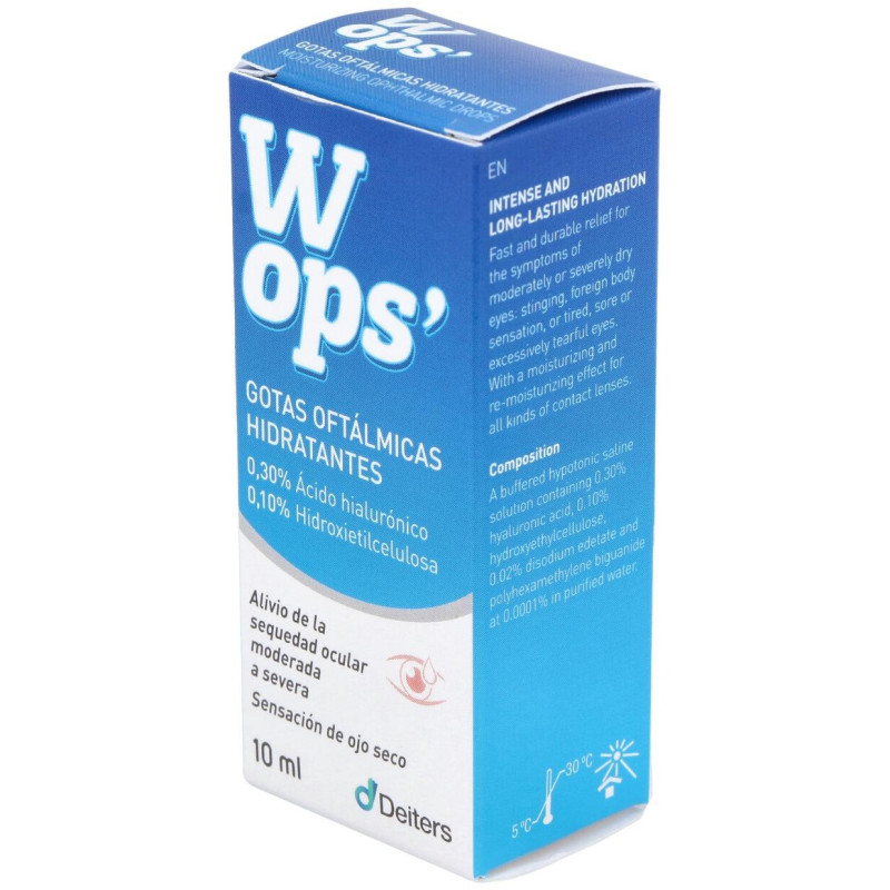 Wops Gotas Oftálmicas Hidratantes 10ml - Deiters