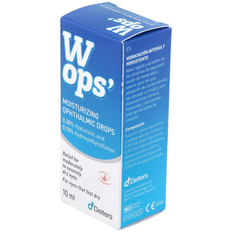 Wops Gotas Oftálmicas Hidratantes 10ml - Deiters