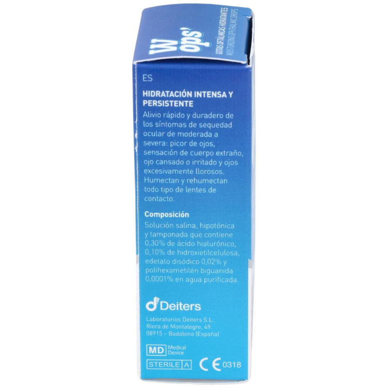 Wops Gotas Oftálmicas Hidratantes 10ml - Deiters