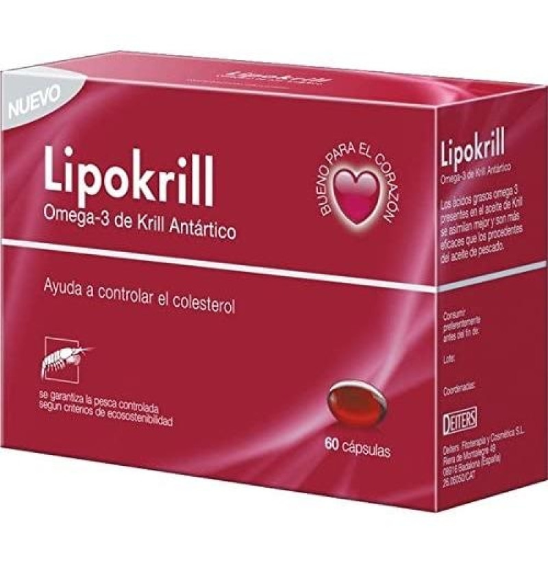 Lipokrill Plus (60 Cápsulas) - Laboratorio Deiters