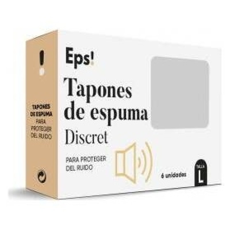 Eps! Tapones Espuma Discret Talla L 6u - Eps!