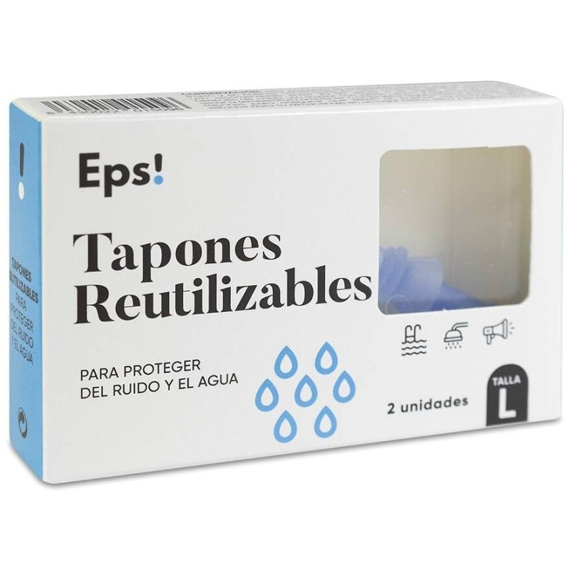 Deiters Teps! Tapón Silicona Reutilizables Talla L, 2 Unidades - Welnia