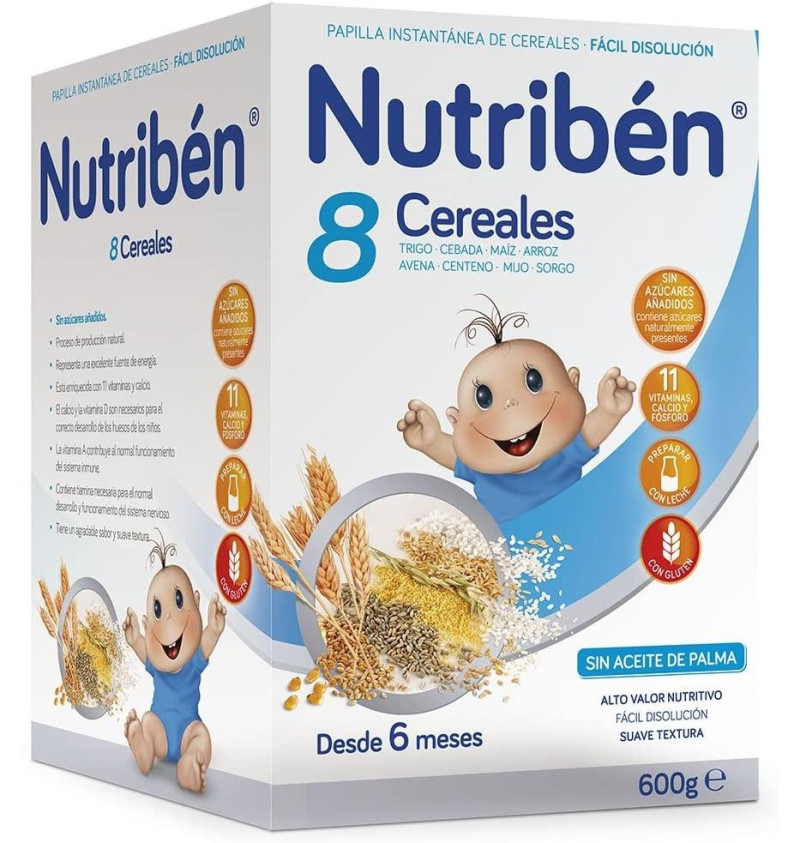 Nutriben 8 Cereales, 600 g - Alter Farmacia S.a