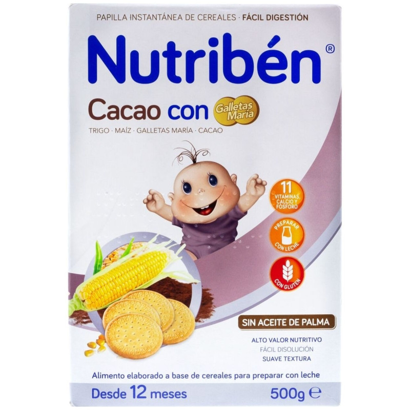 Cacao con Galletas Maria 500 Gr - Nutriben