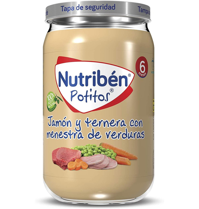 Nutriben Jamon y Ternera con Menestra de Verduras - Alter Farmacia S.a