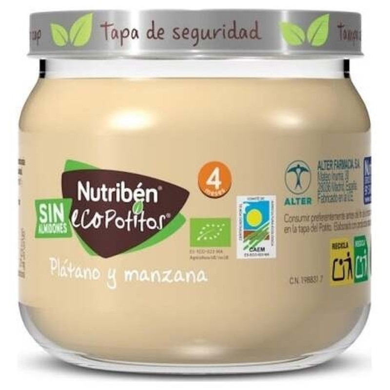 Ecopotito Plátano Manzana 120g - Nutriben