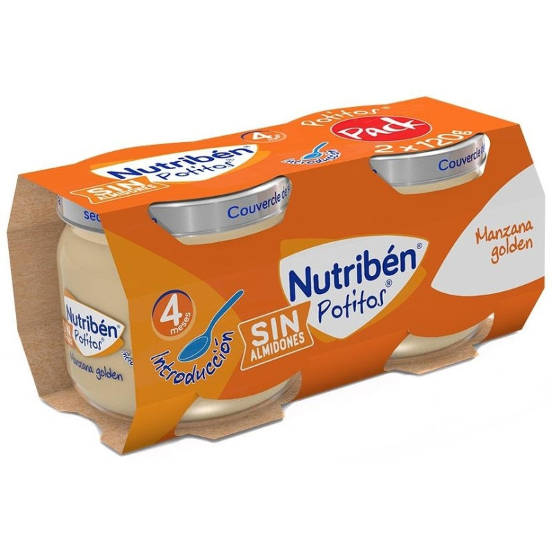 Potitos Manzana Golden 2x120g - Nutriben