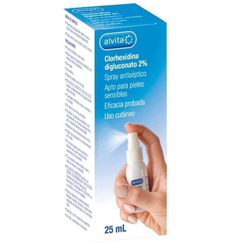 Clorhexidina 2% Alvita, Spray 25 ml - Alliance Healthcare
