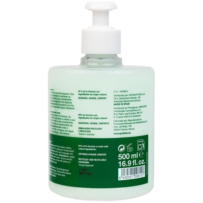 Jabón Manos Aloe Vera 500ml - Interapothek