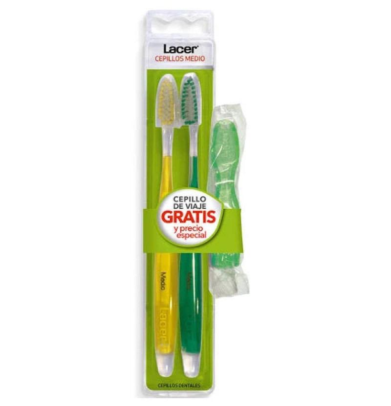 Cepillo Dental Adulto - Lacer (Medio Duplo)