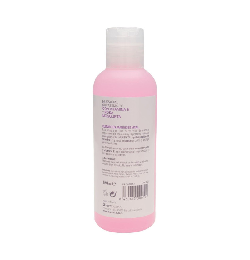 Mussvital Quitaesmalte (1 Envase 100 ml) - Peroxfarma