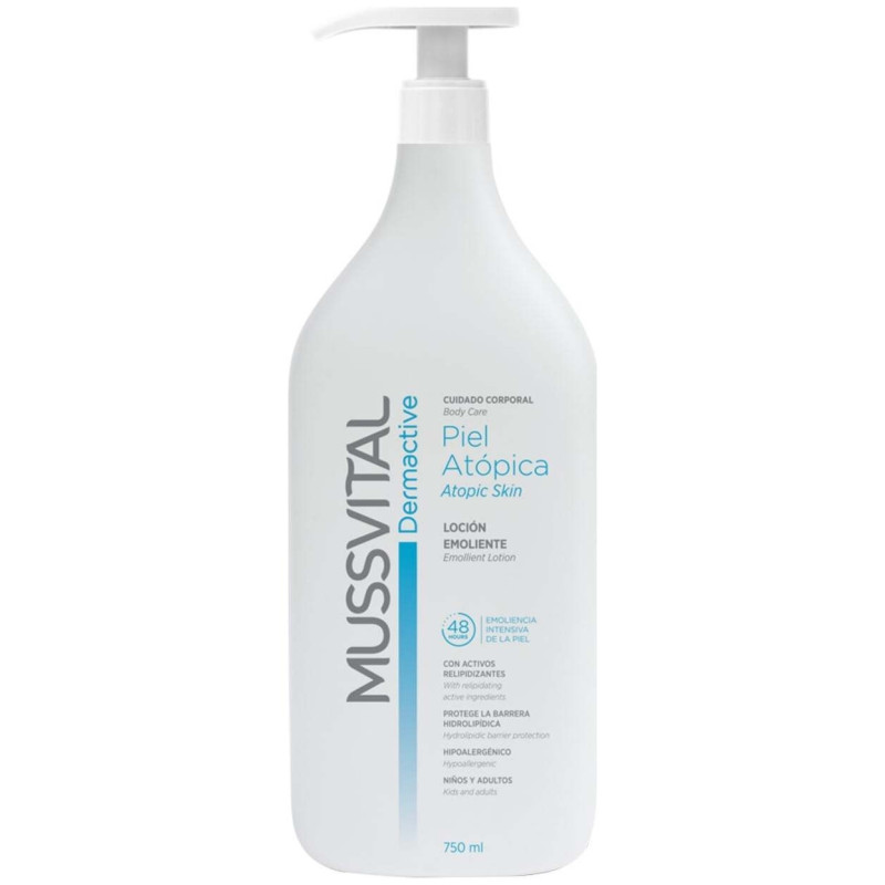 Mussvital Dermactive Loción Emoliente para Piel Atópica, 750 ml - Otras Marcas