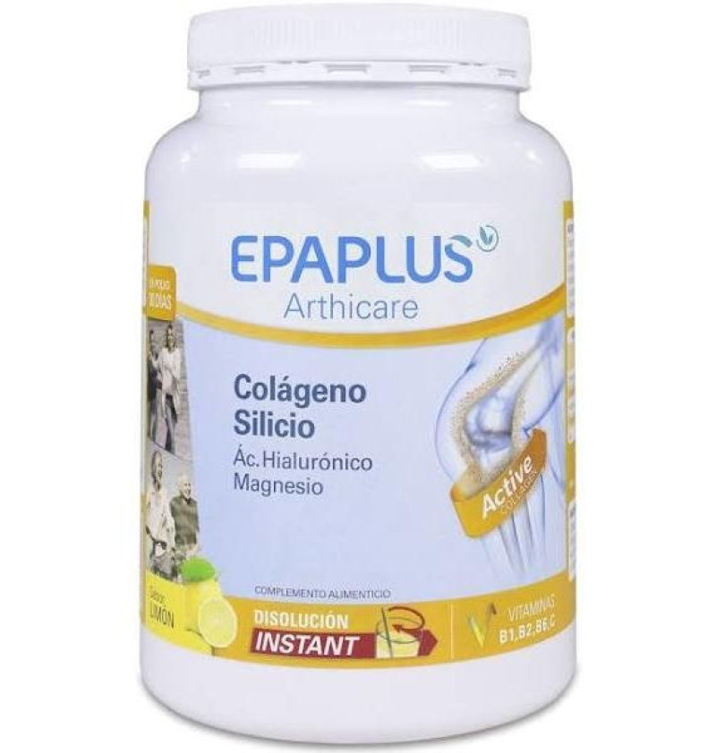Epaplus Colageno + Silicio + Hialuronico + Magnesio Polvo (1 Envase 334,06 g Sabor Limon) - Peroxfarma