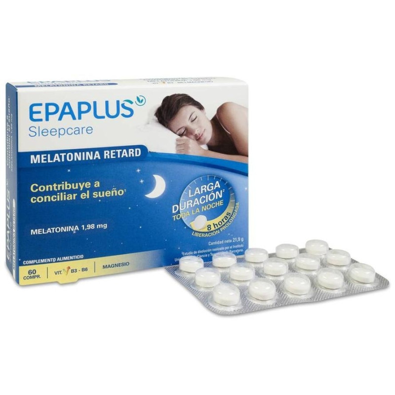 Epaplus Sleepcare Melatonina Retard Pura 60 Comprimidos - Melatonina